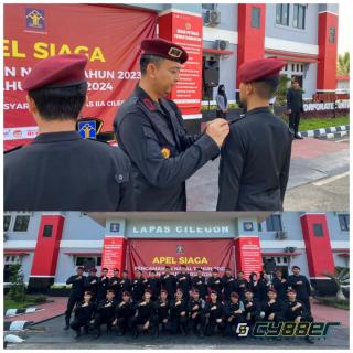 Pastikan Keamanan dan Ketertiban  Jelang Naral dan Tahun Baru, Lapas Cilegon Gelar Apel Kesiapsiagaan Nataru