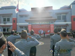 Tekankan Nilai Kebangsaan Lapas Cilegon Gelar Upacara Hari Bela Negara Ke-75