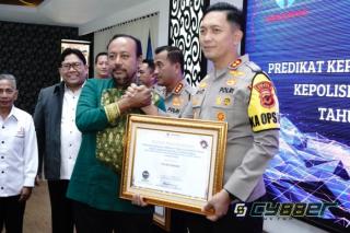 Kapolres Bogor Mendapatkan Penghargaan Terhadap Kepatutat Pelayanan Publik oleh Ombudsman RI