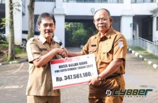 Hasil bulan dana PMI Kota Cimahi Berhasil Himpun Dana Sebesar Rp.347.561.180