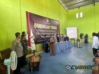 Kapolsek Cilograng Laksanakan Giat Bimtek Pelaksanaan Tahapan Penghitungan dan Rekapitulasi Pemilu Tahun 2024 