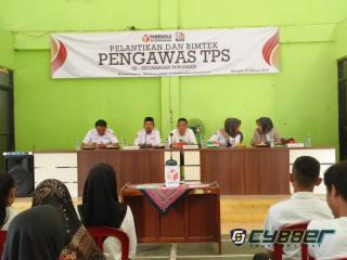 Pasca Pelantikan, Ketua Panwascam Pabuaran Gembleng PTPS terkait Pengawasan Logistik
