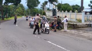 Polsek Ganeas Gelar Ops Yustisi dengan Terapkan Sanksi Administratif 