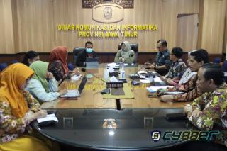 Diskominfo Jatim Gelar Rapat Review dan Evaluasi Pergub Tentang SPBE