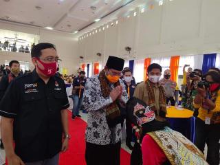 100 Hari Jelang Pilkada Indramayu Launching Maskot dan Tagline