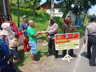 Oprasi Yustisi Penegakan Protokol Kesehatan Kembali di Gelar Polres Ciamis Polda Jabar