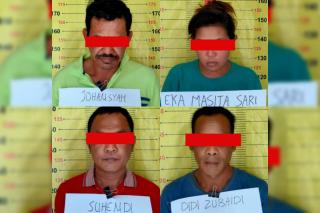 Pasangan Kumpul Kebo Beserta Rekanya di Gisting Ditangkap Satnarkoba