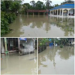 Dusun Rejasari di Desa Mulyasari Kecamatan Majenang Kembali Banjir