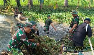 Peringati HUT ke-5 KOPISUSU Gandeng Kodim Serang dan Satbrimobda Banten Bersih-bersih Sungai Pembuang Cibanten 