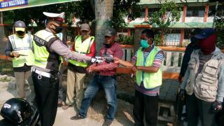 Unit Dikyasa Sat Lantas Polres Indramayu, Giat Dikmas Lantas Kepada Opang Sindang Indramayu