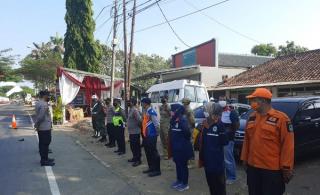 Polres Majalengka Bersama Petugas Gabungan Laksanakan Pam Ketupat Lodaya 2021 di H+4 Lebaran 
