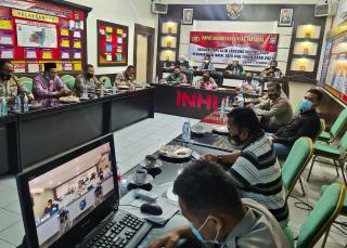 Pores Inhu Gelar Rapat Persiapan Operasi Lilin LK 2020 Natal dan Tahun Baru