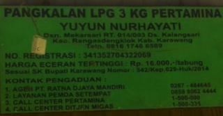 Disinyalir Pangkalan LPG di Desa Kalangsari Menjual Gas Melon Diatas HET
