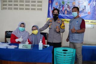 Setelah 2 Minggu Vaksinasi Tahap 1, Personel Polres Banjar Menjalani Vaksinasi Tahap 2