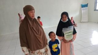 Sejumlah Anak Yatim di Desa Ciburayut Cigombong Dapat Santunan dari ACT Bogor