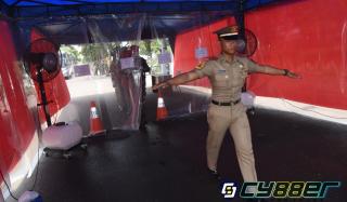 Tak Terkecuali, Masuki Kesatrian AAL Harus Lewati Lorong Disinfektan