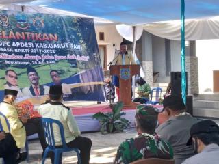 Ketua DPD APDESI Provinsi Jawa Barat Melantik Pengurus DPC.APDESI Kabupaten Garut PAW Periode 2017-2022 