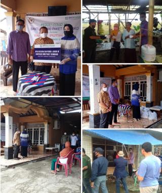 Peduli Covid-19, Anggota DPR RI Putih Sari dan BPJS Salurkan Bantuan 300 Sembako di Desa Sukadaya