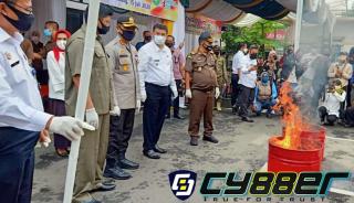 Pemusnahan Barang Bukti Dilingkungan Kejari Kab.Sumedang