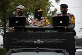 Kapolres Banjar Polda Jabar Kembali Imbau Prokes dan Sosialisasikan PPKM Berskala Mikro Secara Mobile 