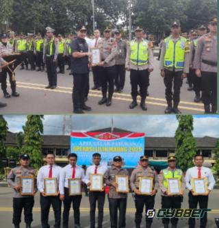 Polsek Cibeber Raih Tiga Penghargaan Terbaik di Polres Cilegon