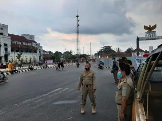 Pengunjung Taman Pancasila Kota Tegal di Wajibkan Mematuhi Prokes