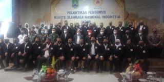 Pelantikan Ketua Komite Olah Raga Nasional Indonesia (KONI ) di Hadiri oleh Walikota Cilegon Edi Ariadi