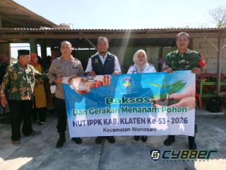 Babinsa Koramil 22/Wonosari Hadiri Bakti Sosial Peringati HUT Ke-53 IPPK Kabupaten Klaten