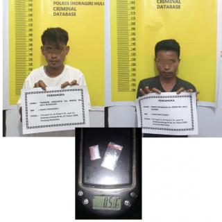 Belum Sempat Transaksi, Dua Pengedar Sabu-sabu Dibekuk Polsek Batang Cenaku, Inhu