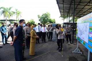 Polres Banjar dan Forkopimda Gelar Tactical Wall Game Jelang Nataru