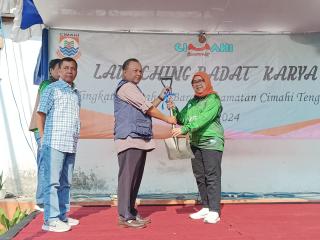 Kelurahan Baros Launching Program Padat Karya