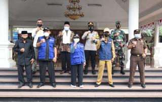 Walikota Banjar bersama Kapolres dan Dandim 0613/Ciamis Pimpin Apel Penerapan PPKM 3 Skala Mikro, Ini Penjelasannya 