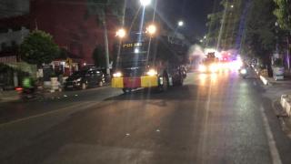 Cegah Covid-19, Tiga Pilar Kota Tegal Semprotkan Disinfektan di Sejumlah Ruas Jalan Protokol