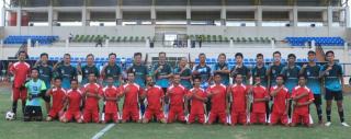 Pertandingan Persahabatan Sepakbola Persediwa FC dan Persipra Kota Prabumulih