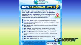 Gangguan Kelistrikan Darurat Bikin Sejumlah Wilayah Jambi Terdampak Penghentian Air