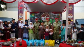 Syukuran HUT ke-74 Kopassus, Paguyuban Komando Kodim 0623/Cilegon Perkuat Solidaritas dan Kepedulian Sosial