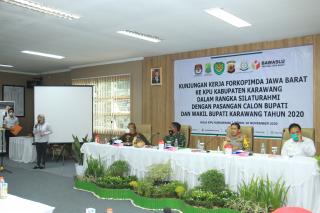 Forkopimda Jabar Kunker Sekaligus Silaturahmi Dengan Pasangan Cabup dan Cawabup Kab.Karawang