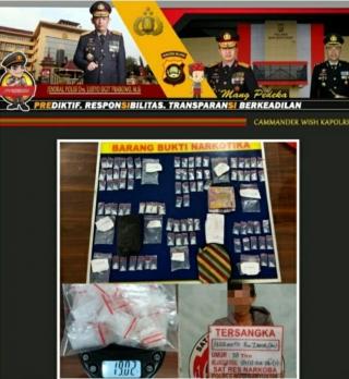 Sebanyak 80 Paket Sabu Seberat 19,02 Gram Berhasil Diamankan Satres Narkoba Polres Sekayu dari Seorang Bandar Asal Desa Teluk