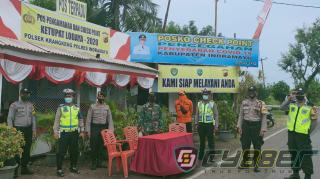 Sat Sabhara Polres Indramayu Menjadi Pama Asistensi Pos Terpadu di Wilayah Krangkeng