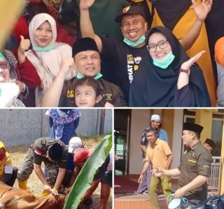 Ratusan Masyarakat Hadir, H. Abi Bahrun Sumbang 11 Hewan Qurban di Balai Makam Duri