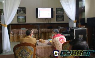 Video Conference Gubernur Sumsel Launching Aplikasi Si Pantau Covid-19