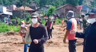BNPB Lakukan Simulasi Pencegahan Longsor di KBB