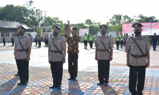 Kapolres Indramayu Pimpin Sertijab Pada Tiga Pejabat Utamanya