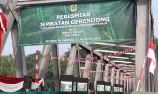 Bupati Bogor Resmikan Jembatan Garendong, Kecamatan Rumpin - Ciseeng Terhubung