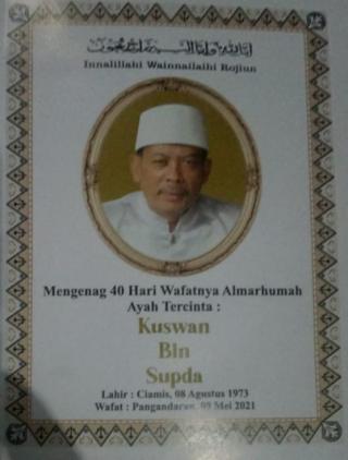 Mengenang 40 Hari Wafatnya Kuswan Wartawan CY88ER Pangandaran