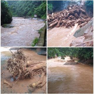 Bawa Potongan Kayu, Banjir Bandang Landa Sungai Cidayeuh
