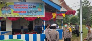 Pantau Pos Pengamanan Ops Ketupat Lancang Kuning 2020, Ini Pesan Kapolres Inhu