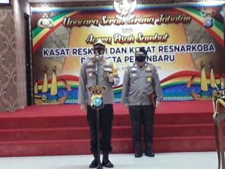 Sertijab Dua Kasat jajaran Polresta Pekanbaru Langsung Dipimpin Kapolresta