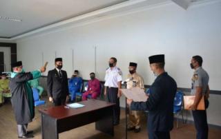 Dengan Protokol Kesehatan, Pemkot Pekanbaru Lantik Pejabat Eslon IV Dishub