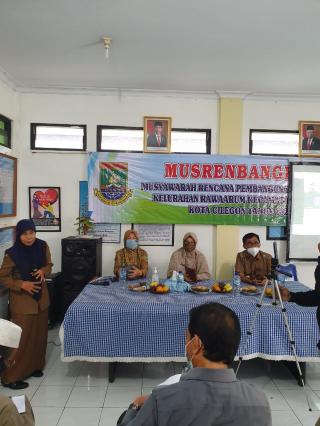Kelurahan Rawa Arum Laksanakan Musyawarah Pembngunan Kelurahan Secara Virtual.